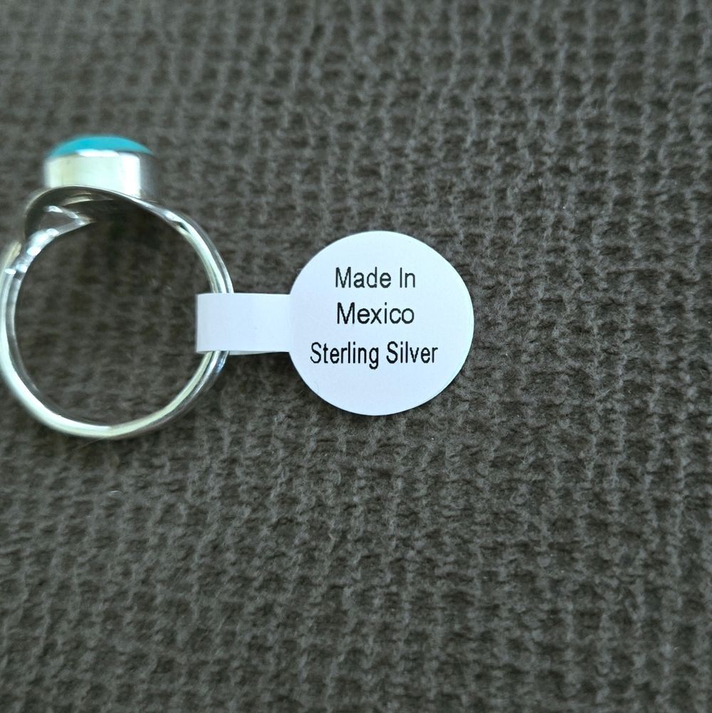 Sterling Silver🤍 Mexican🇲🇽 Turquoise Ring - NWT - Picture 8 of 16